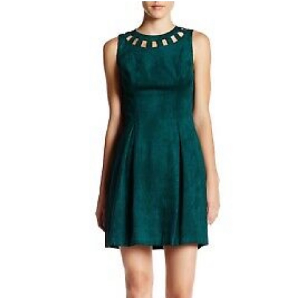 Eliza J Faux Suede cut out dress size 4
